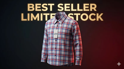 GAP Men's Classic Red & Blue Plaid Button-Down Shirt